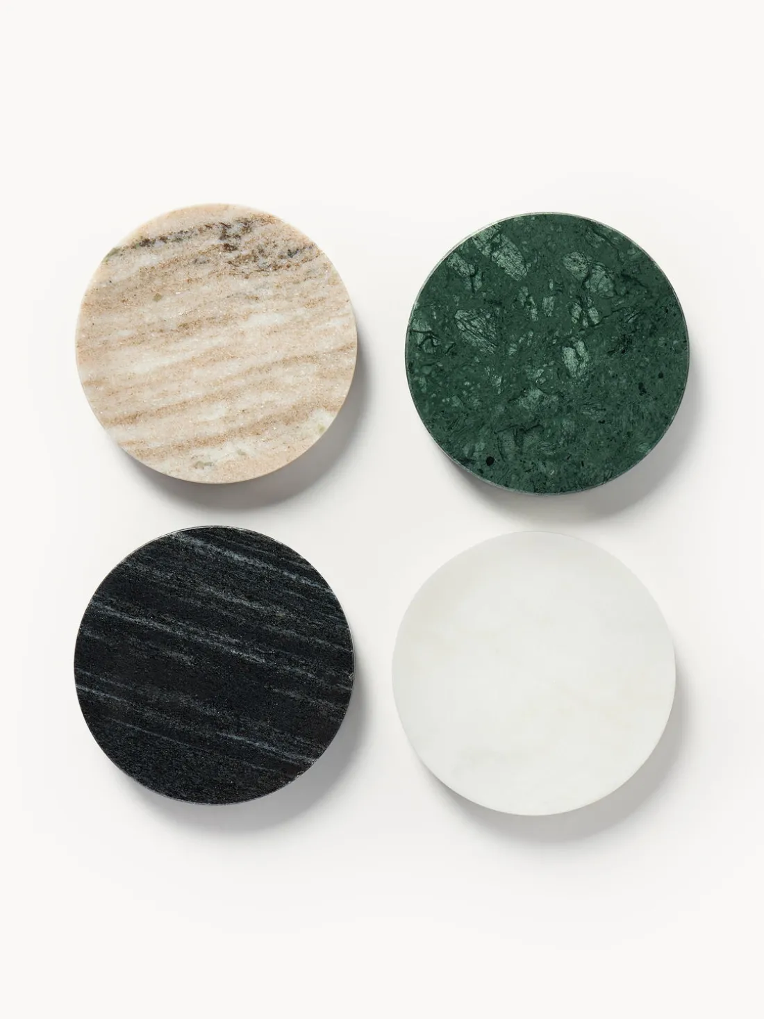 Set de posavasos de mármol Callum, 4 uds.
