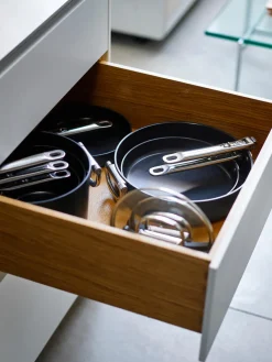 Set de sartenes antiadherentes con protector Space, 3 uds.