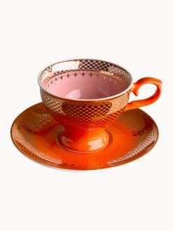 Set de tazas de espresso con platitos Grandma, 4 uds.