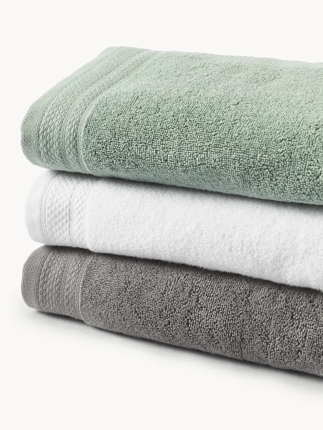 Set de toallas de algodón ecológico Premium, tamaños diferentes