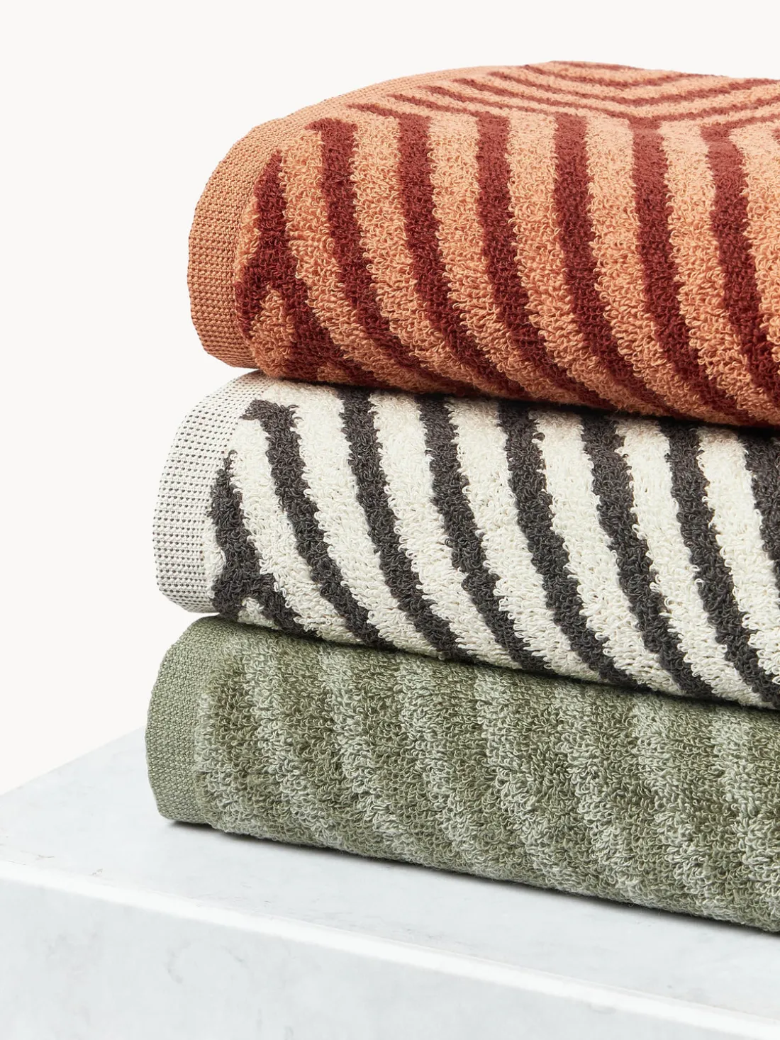 Set de toallas lavabos Fatu, tamaños diferentes