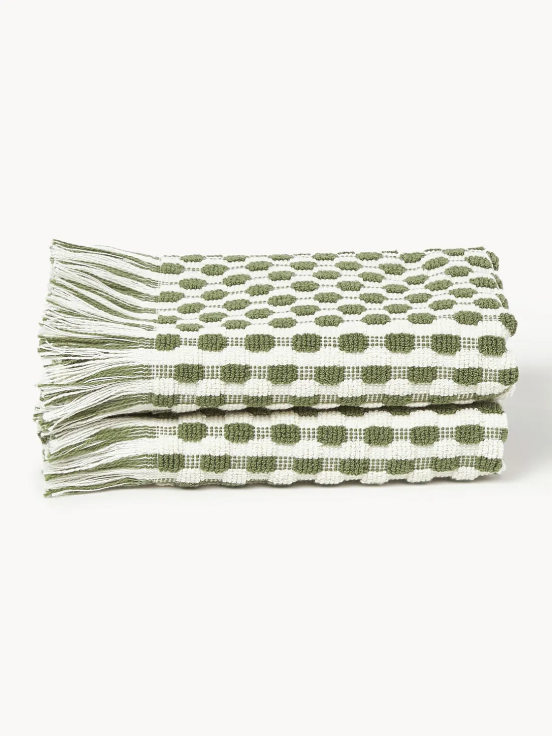 Set de toallas texturizadas Yara, tamaños diferentes