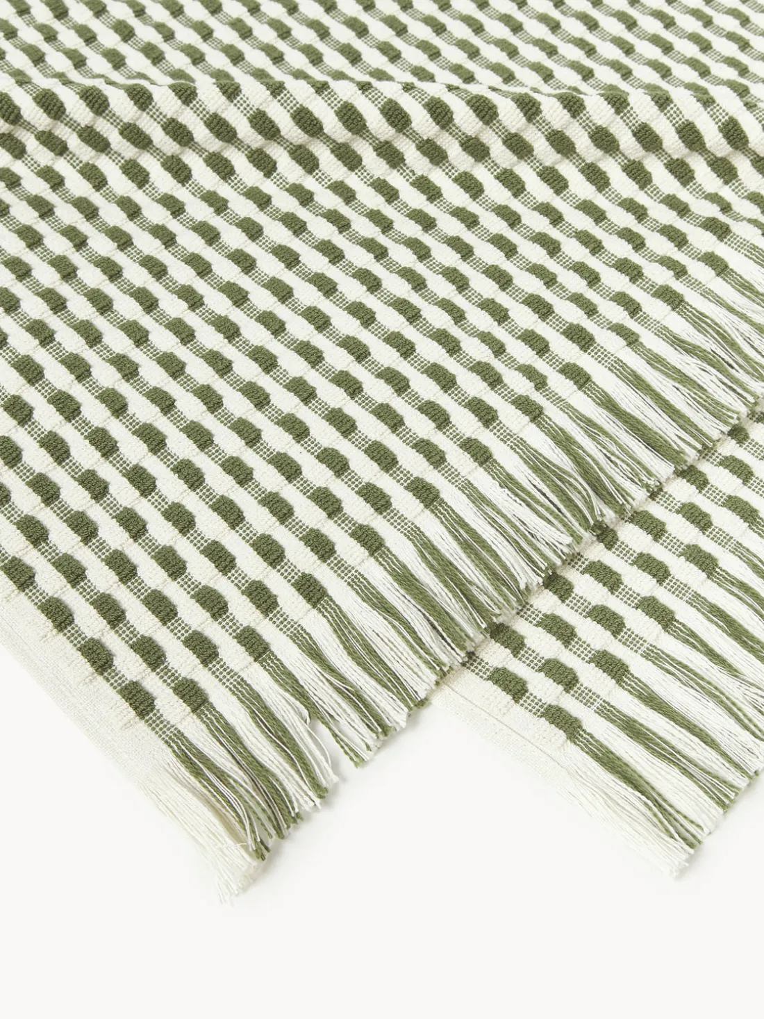 Set de toallas texturizadas Yara, tamaños diferentes