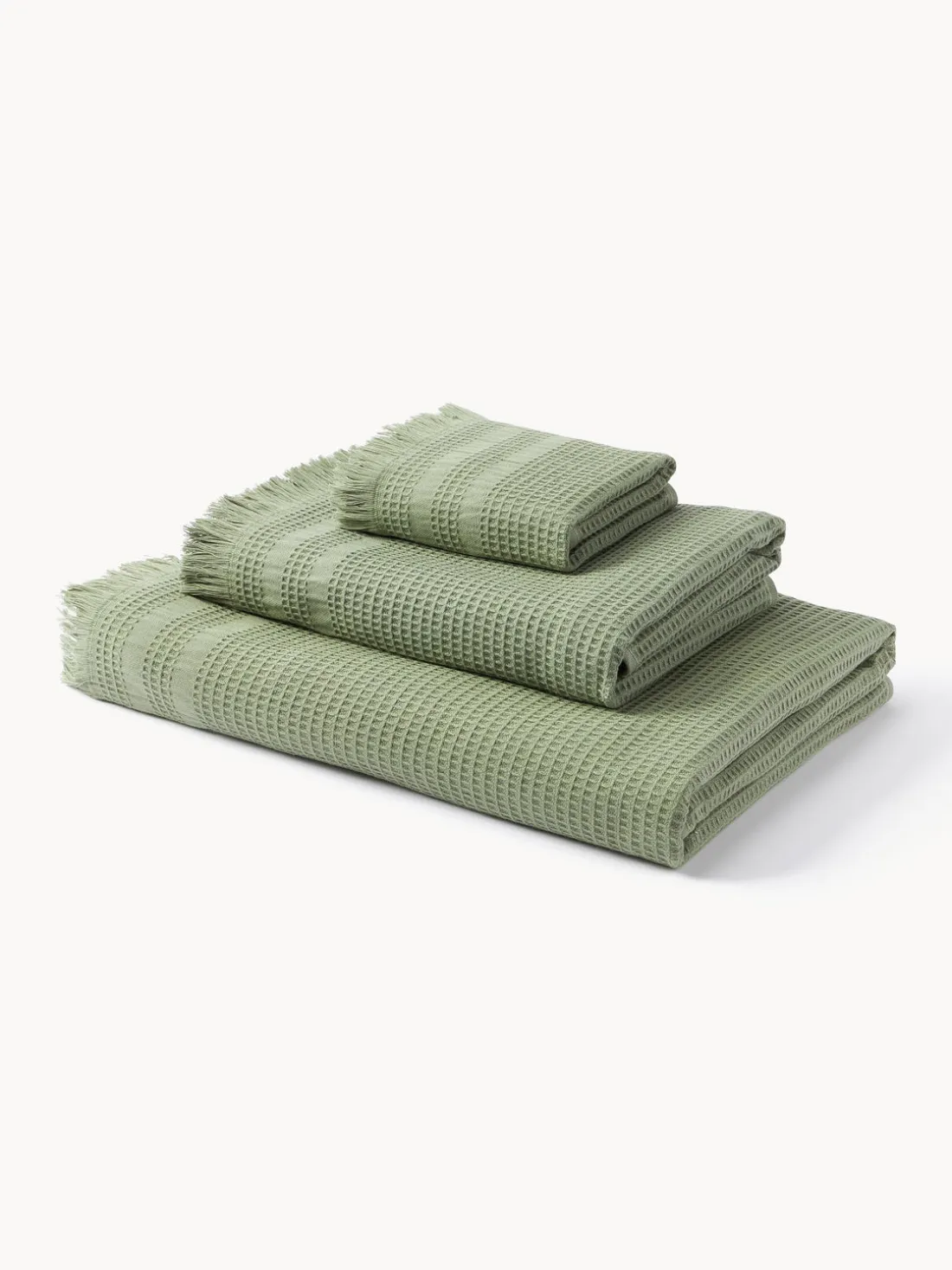 Set de toallas tipo gofre Yara, tamaños diferentes