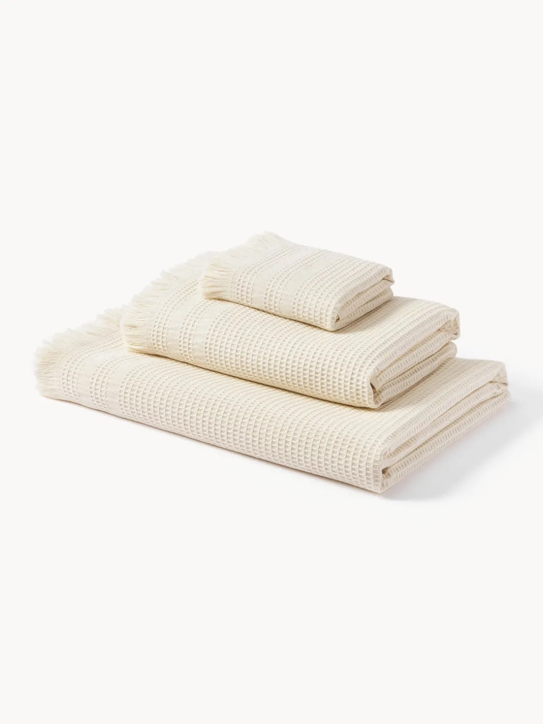 Set de toallas tipo gofre Yara, tamaños diferentes