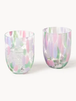 Set de vasos soplados Big Confetti, 6 uds.
