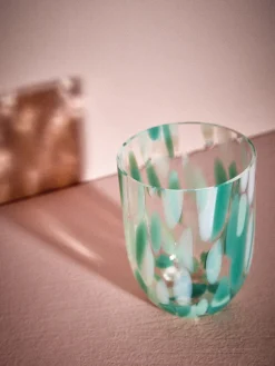 Set de vasos soplados Big Confetti, 6 uds.