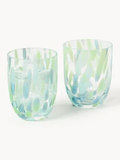 Set de vasos soplados Big Confetti, 6 uds.