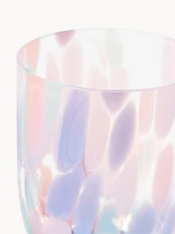 Set de vasos soplados Big Confetti, 6 uds.