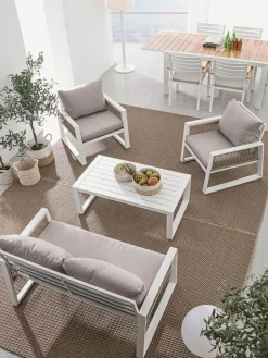 Set lounge de exterior Captiva, 4 pzas.