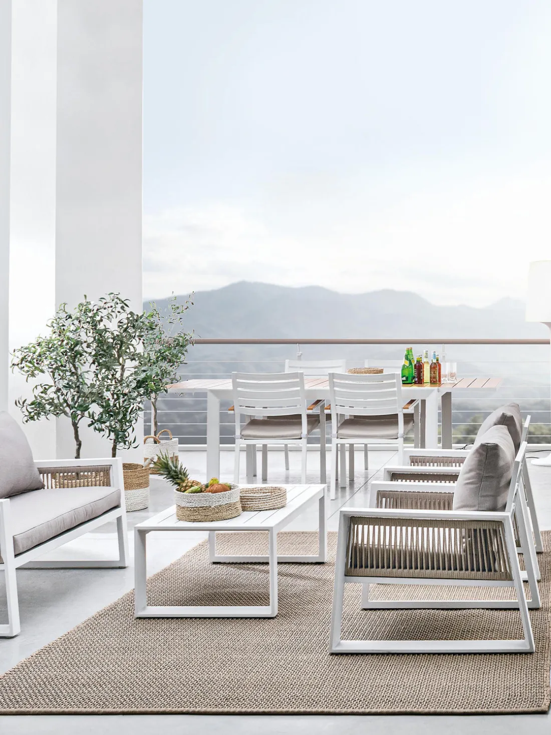 Set lounge de exterior Captiva, 4 pzas.