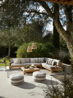 Set lounge para exterior de madera de acacia Joshua, 4 pzas.