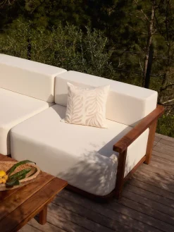 Set lounge para exterior de madera de acacia Matheus, 4 pzas.