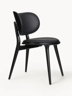 Silla artesanal de cuero y madera Rock