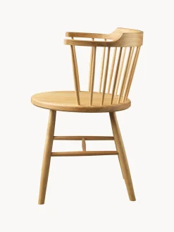 Silla artesanal de madera de roble J18