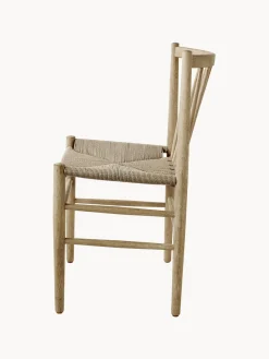 Silla artesanal de madera de roble J80