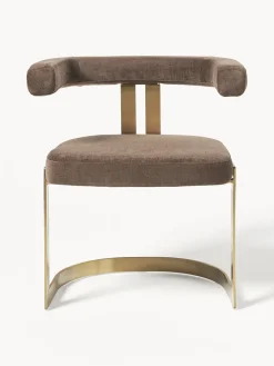 Silla cantilever tapizada Gianni