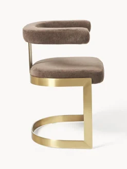 Silla cantilever tapizada Gianni