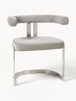 Silla cantilever tapizada Gianni