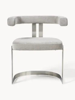 Silla cantilever tapizada Gianni