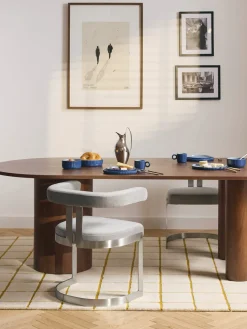 Silla cantilever tapizada Gianni