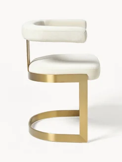 Silla cantilever tapizada Gianni