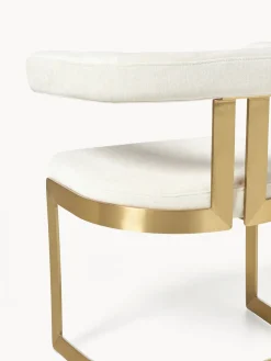 Silla cantilever tapizada Gianni