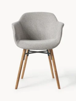 Silla con asiento estrecho y reposabrazos Fiji