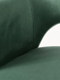 Silla con reposabrazos de terciopelo Rachel