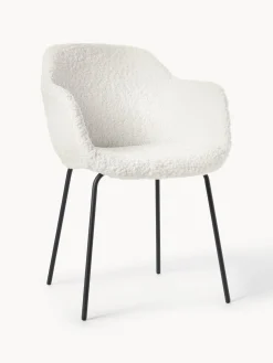 Silla con reposabrazos de borreguillo Fiji