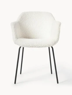 Silla con reposabrazos de borreguillo Fiji