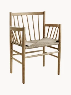 Silla con reposabrazos de roble J81