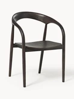 Silla con reposabrazos de madera de fresno Camille