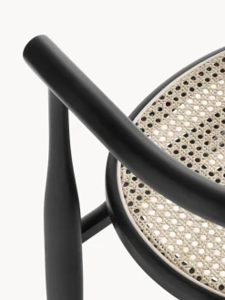 Silla con reposabrazos de madera de haya Bukowski