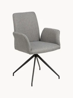 Silla con reposabrazos giratoria Naya