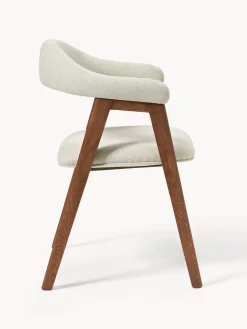 Silla con reposabrazos tapizada Nik