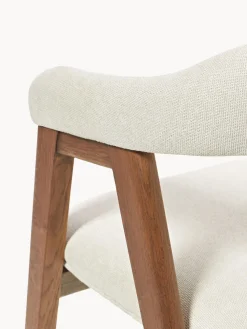 Silla con reposabrazos tapizada Nik