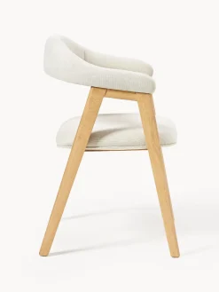 Silla con reposabrazos tapizada Nik