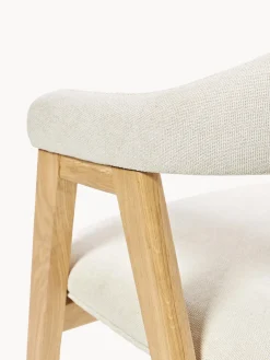 Silla con reposabrazos tapizada Nik