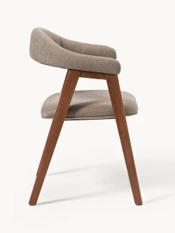 Silla con reposabrazos tapizada Nik