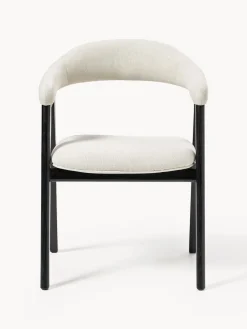 Silla con reposabrazos tapizada Nik