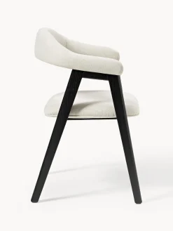 Silla con reposabrazos tapizada Nik