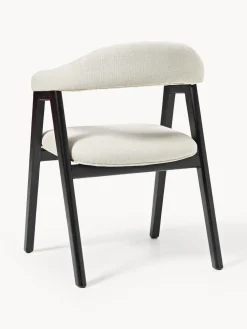 Silla con reposabrazos tapizada Nik