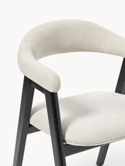 Silla con reposabrazos tapizada Nik