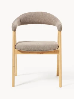 Silla con reposabrazos tapizada Nik