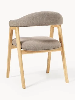 Silla con reposabrazos tapizada Nik