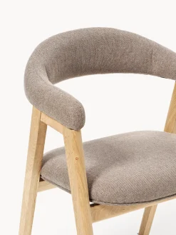 Silla con reposabrazos tapizada Nik