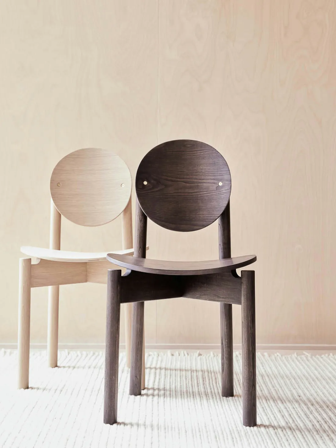 Silla de comedor de madera de fresno OY