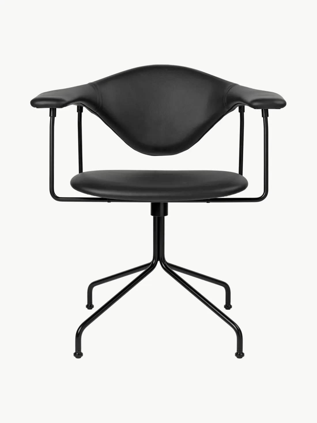 Silla de escritorio de cuero giratoria Masculo