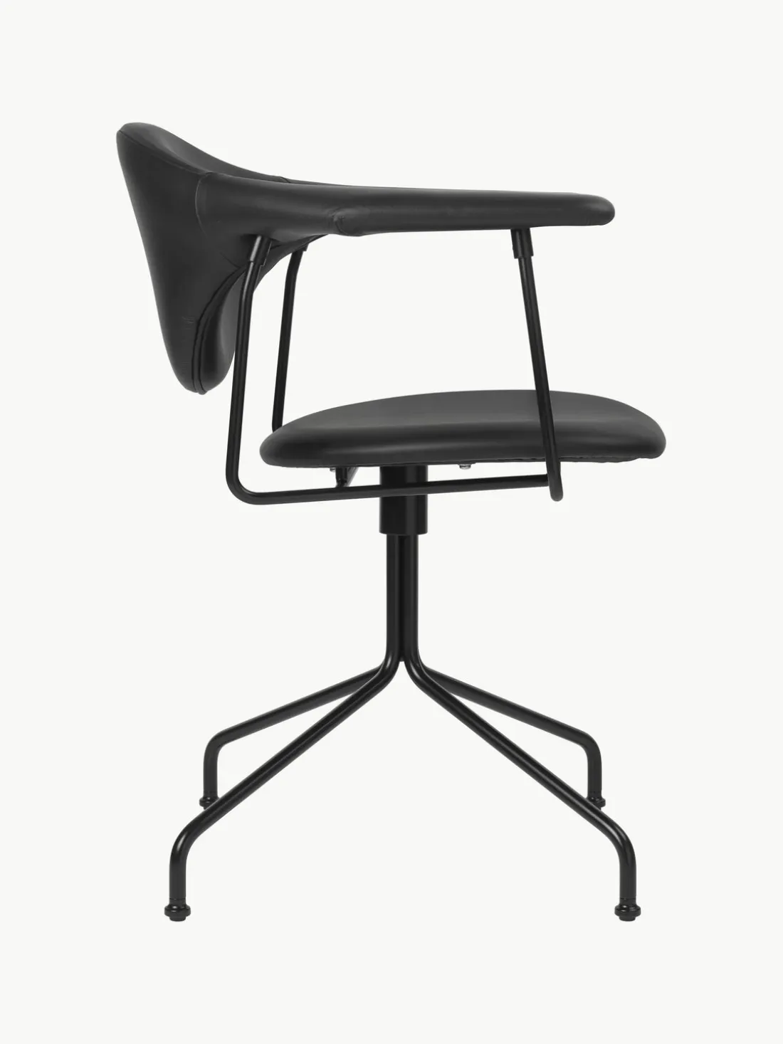 Silla de escritorio de cuero giratoria Masculo